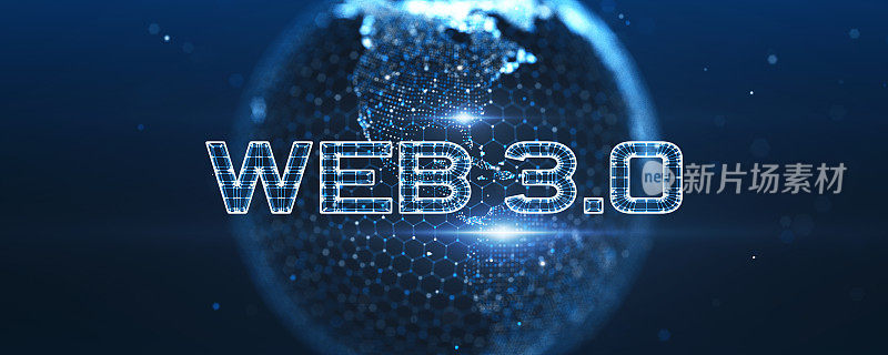 WEB 3.0全球概念。宽